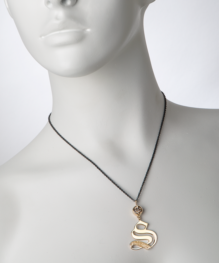 Large Initial J Necklace