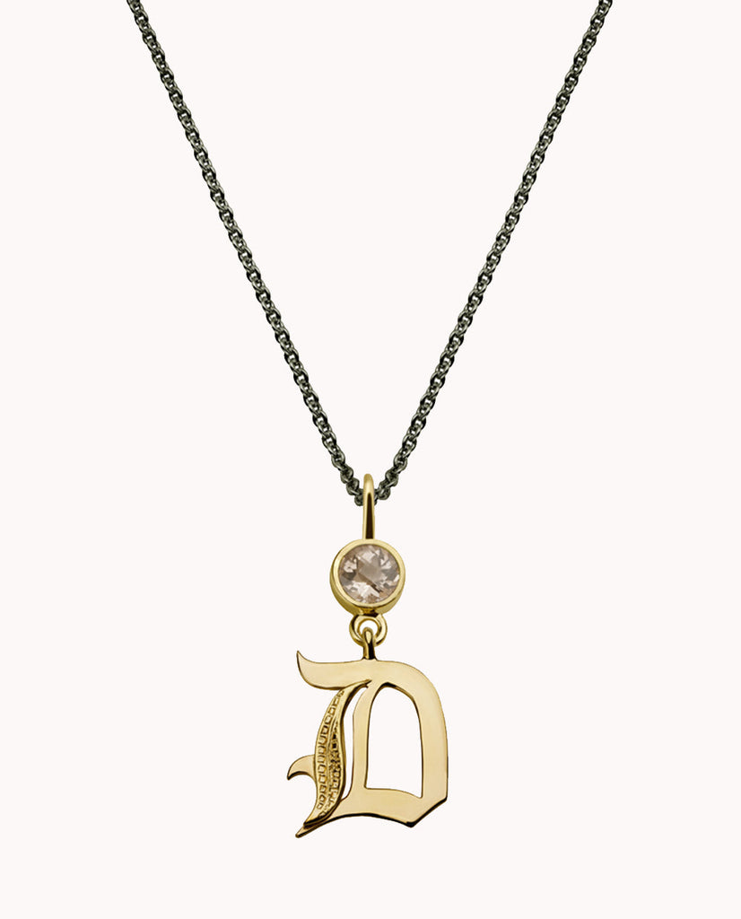 Girl Initial D Necklace