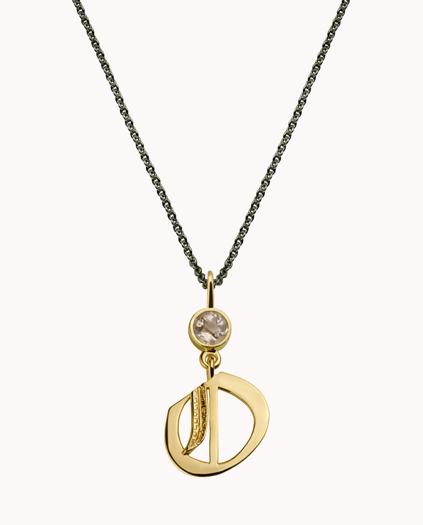 Girl O Initial Necklace