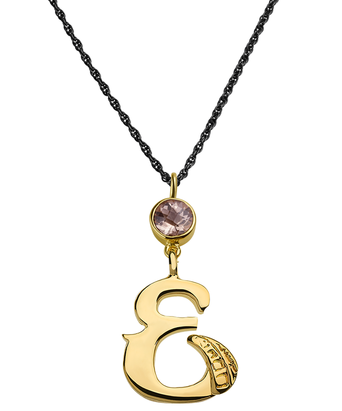 Large Initial E Necklace