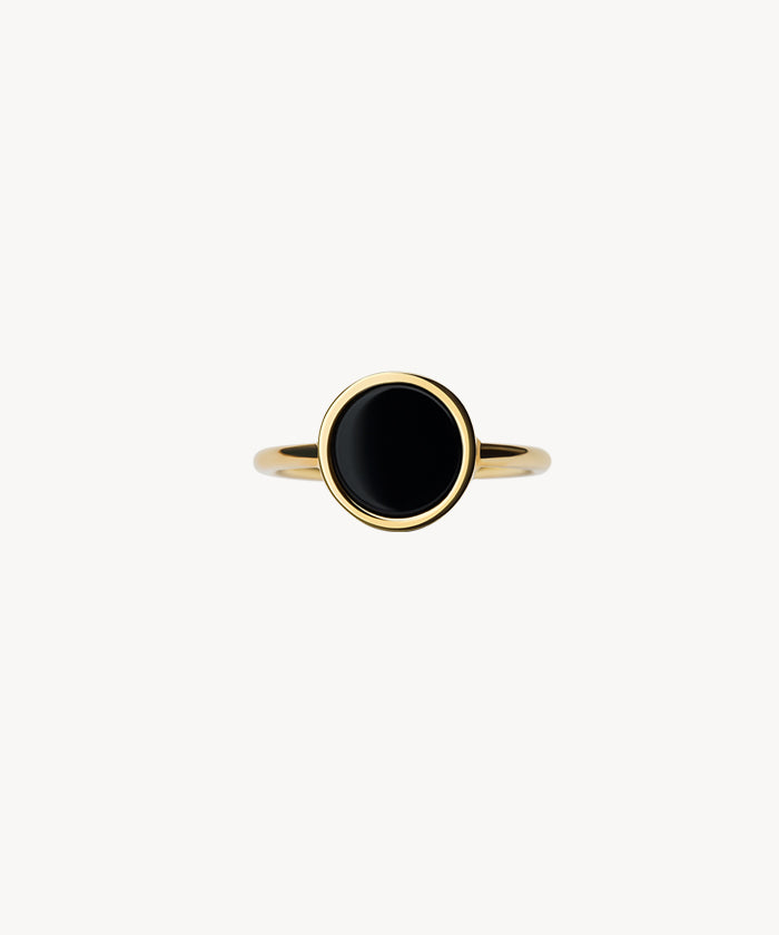 Balmori Black Agate Ring